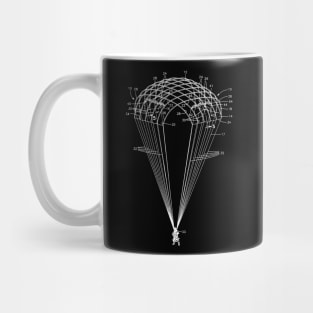 Parachute Vintage Patent Drawing Mug